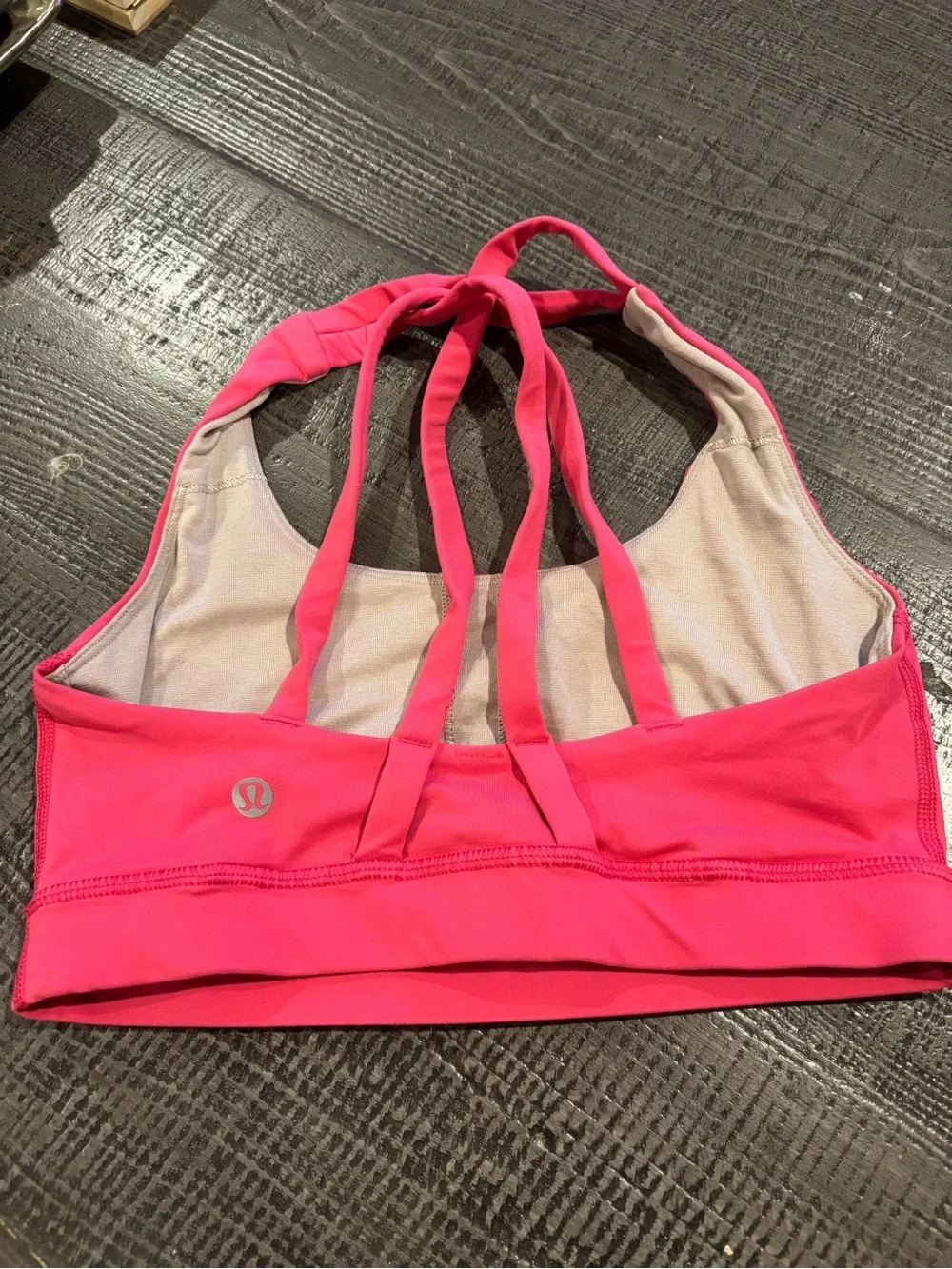 lululemon athletica Hot Pink Strappy Swim Crop Top